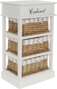 My Flair, my Flair Kommode »Joana«, Kommode Landhaustyle, mit Rattan Körben, Geheimes Fach für die kleinen Geheimnisse, my Flair Kommode »Joana«, Kommode Landhaustyle, Rattan Körben, Geheimes Fach für Geheimnisse