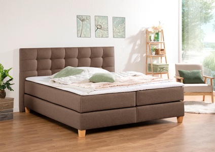 HOME AFFAIRE, Home affaire Boxspringbett »Moulay«, inkl. Topper, in 3 Härtegraden, TFK auch in Härtegrad 4, Home affaire Boxspringbett »Moulay«, inkl. Topper, in 3 Härtegraden, TFK auch in Härtegrad 4