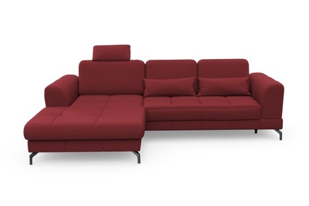 sit&more Ecksofa »Bendigo V«, inklusive Sitztiefenverstellung, Bodenfreiheit 12 cm, wahlweise in 2 unterschiedlichen Fussfarben