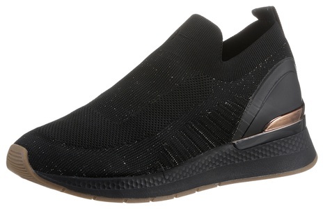 TAMARIS, Tamaris Slip-On Sneaker, mit feinem Metallic-Garn, 