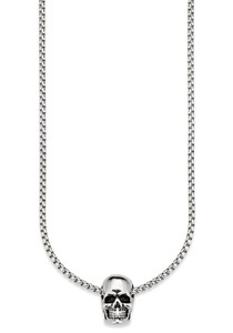 Bruno Banani, Bruno Banani Kette mit Anhänger »Totenkopf, B4063N/20/00/55, B4064N/20/00/55, B4065N/20/00/55«, Bruno Banani Kette mit Anhänger »Schmuck Geschenk, Halskette Scull Totenkopf, Venezianerkette«