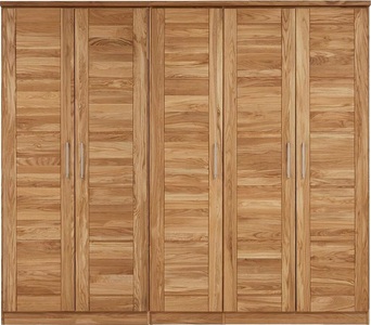 PREMIUM COLLECTION BY HOME AFFAIRE, Premium collection by Home affaire Drehtürenschrank »Tommy«, aus massiver Wildeiche, in unterschiedlichen Schrankbreiten erhältlich, Home affaire Drehtürenschrank »Tommy«, aus massiver Wildeiche, in unterschiedlichen Schrankbreiten erhältlich