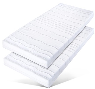 BeCo, Beco Komfortschaummatratze »Dura Flex KS (2er Set)«, 18 cm cm hoch, Raumgewicht: 28 kg/m³, (2 St.), passend zum Lattenrost-Doppelpack 