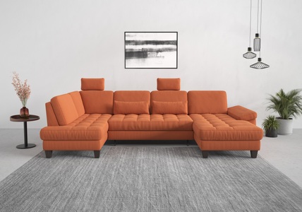 sit&more Wohnlandschaft, wahlweise mit Bettfunktion, Bettkasten, Sitztiefenverstellung