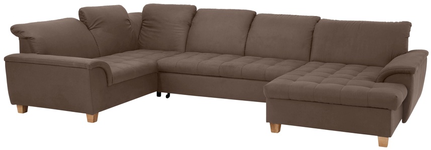 HOME AFFAIRE, Home affaire Wohnlandschaft »Lyla«, wahlweise mit Rückenfunktion und zusätzlich mit Bett + Bettkasten, Home affaire Wohnlandschaft »Lyla U-Form«, wahlweise mit Rückenfunktion und zusätzlich mit Bett + Bettkasten