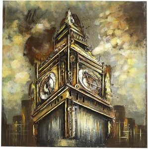 HOME AFFAIRE, Home affaire Metallbild »3D BIG BEN«, locker Metallbild »3D BIG BEN«