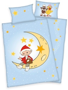 undefined, Herding Renforcé Bio Kinder-Wendebettwäsche Unser Sandmännchen und seine Freunde, Sandmännchen Babybettwäsche »Unser Sandmännchen und seine Freunde«, mit tollem Sandmännchen-Motiv