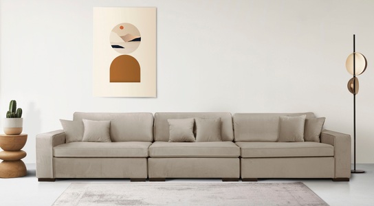 Guido Maria Kretschmer Home&Living, Guido Maria Kretschmer Home&Living 3-Sitzer »Skara XXL«, Lounge-Sofa XXL mit Federkern-Polsterung, in vielen Bezugsvarianten, auch recycelt, Home affaire 3-Sitzer »Skara XXL« Lounge-Sofa XXL mit Federkern-Polsterung, in vielen Bezugsvarianten