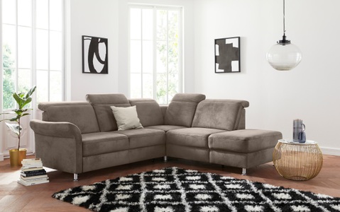 sit&more Ecksofa, inklusive Federkern, wahlweise mit Kopfteilverstellung, Bettfunktion und Stauraum