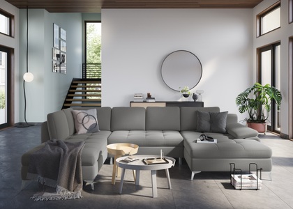 sit&more Wohnlandschaft, mit Recamiere, wahlweise mit Bettfunktion und Bettkasten