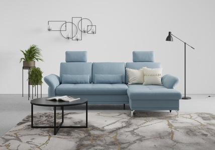 INOSIGN, INOSIGN Ecksofa »Palm Beach«, Federkern, mit Sitztiefenverstellung, wahlweise mit Bettfunktion, Bettkasten und Armteilverstellung, INOSIGN Ecksofa »Palm Beach L-Form«, Federkern, mit Sitztiefenverstellung, wahlweise mit Bettfunktion