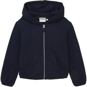 Tom Tailor, TOM TAILOR Kapuzensweatjacke, uni oder gestreift, 