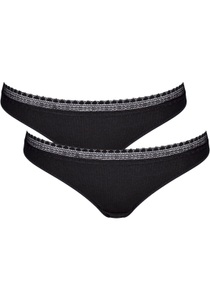 sloggi Slip »GO Ribbed R Brazil C2P«, (Packung, 2 St.), Rippstruktur