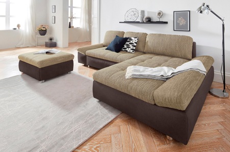 SIT&MORE, sit&more Ecksofa »Fabona«, sit&more Ecksofa »Bergamo L-Form«, wahlweise mit Bettfunktion, Bettkasten und Armteilfunktion