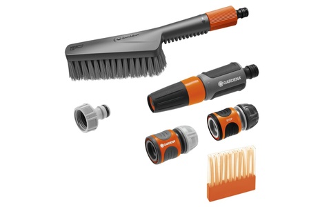 Gardena, Cleansystem Grundausstattung mit Handbürste S soft, Waschbürste, GARDENA Gartenpflege-Set »Grundausstattung S soft« ()