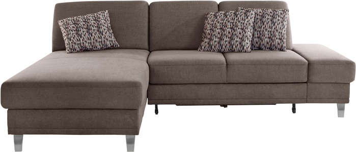 sit&more Ecksofa »Clio V«, wahlweise mit Bettfunktion oder Vorziehsitz und Bettkasten, Inklusive Federkern