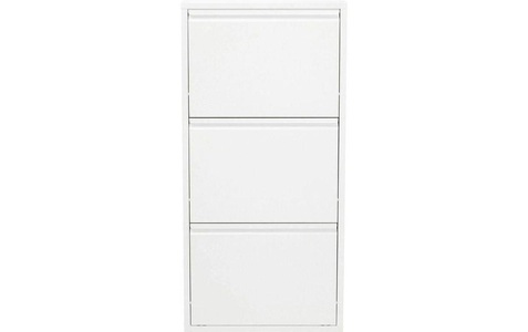Kare Design, Schuhkipper Caruso 3-er weiss (MO), KARE Schuhschrank »Caruso Stahl, Weiss«