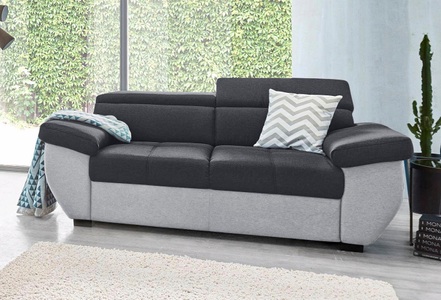 Cotta, COTTA Polstergarnitur »Speedway«, (Set), Set: bestehend aus 2-Sitzer Sofa und Hocker, frei im Raum stellbar, COTTA Polstergarnitur »Speedway«, (Set), Set: bestehend aus 2-Sitzer Sofa und Hocker, frei im Raum stellbar