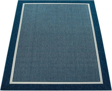 PACO HOME, Paco Home Teppich »Brugge 225«, rechteckig, 4 mm Höhe, Flachgewebe, mit Bordüre, In- und Outdoor geeignet, Wohnzimmer, Paco Home Teppich »Brugge 225«, rechteckig, 4 mm Höhe, Flachgewebe, mit Bordüre, In- und Outdoor geeignet, Wohnzimmer