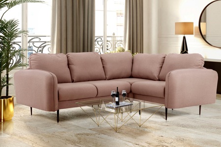 LEONIQUE, Leonique Ecksofa »Skidi«, mit losen Rückenkissen und Keder oben auf der Armlehne, Leonique Ecksofa »Skidi L-Form«, mit losen Rückenkissen und Keder oben auf der Armlehne