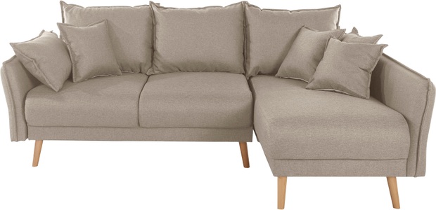ANDAS, andas Ecksofa »Granbo«, incl. Bettfunktion und Bettkasten, Federkern-Polsterung, Seitentasche im Armteil, Home affaire Ecksofa »Granbo L-Form«, incl. Bettfunktion und Bettkasten, Federkern-Polsterung, Seitentasche