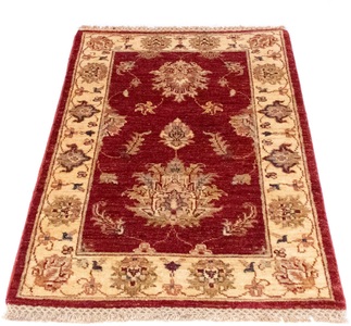 MorgenLand, morgenland Wollteppich »Ziegler Teppich handgeknüpft rot«, rechteckig, 6 mm Höhe, 