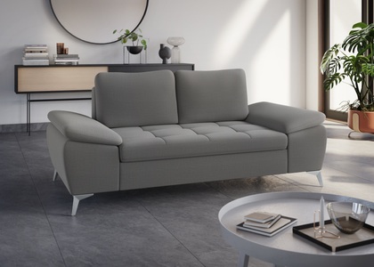 sit&more 2-Sitzer, mit hochwertigen Metallfüssen