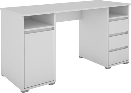 HOMEXPERTS, Homexperts Schreibtisch »Loop«, Homexperts Schreibtisch »Loop«, mit 3 Schubkästen und 1 Tür