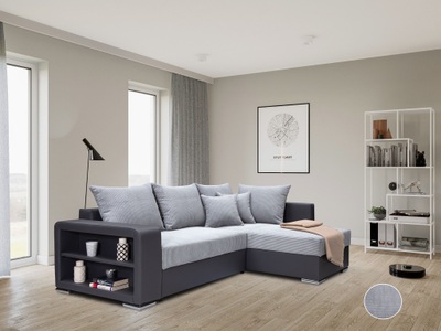 COLLECTION AB, COLLECTION AB Ecksofa »John L-Form«, Regalarmlehne,Bettfunktion,Bettkasten,Ottomane beiseitig montierbar, COLLECTION AB Ecksofa »John L-Form«, Regalarmlehne,Bettfunktion,Bettkasten,Ottomane beiseitig montierbar