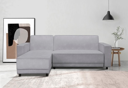 Dorel Home, Dorel Home Ecksofa »Allie Schlafsofa 230 cm mit Relaxfunktion in der Rückenlehne«, Schlaffunktion (108/194,5cm), trendiger Cord o. pflegeleichter Velours, Dorel Home Ecksofa »Allie Schlafsofa 230 cm mit Relaxfunktion in der Rückenlehne« Schlaffunktion (108/194,5cm), trendiger Cord o. pflegeleichter Velours