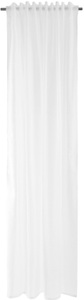 HOMING, HOMING Gardine »Lisa«, (1 St.), uni, Wohnzimmer, Schlafzimmer, transparent, HOMING Gardine »Lisa«, (1 St.), uni, Wohnzimmer, Schlafzimmer, transparent