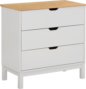 HOME AFFAIRE, Home affaire Kommode »Post«, aus massivem schönen Kiefernholz, mit vielen Stauraummöglichkeiten, Breite 76 cm, Home affaire Kommode »Post«, aus massivem Kiefernholz, mit Stauraummöglichkeiten, Breite 76 cm