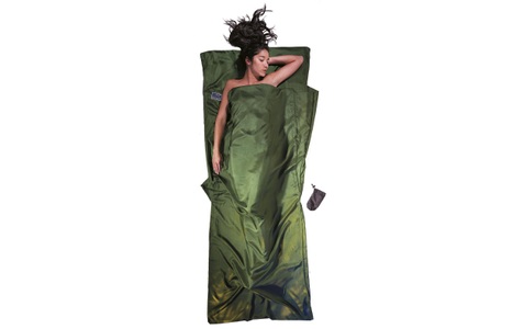 COCOON, cocoon Schlafsackeinlage TravelSheet Silk, COCOON Reiseschlafsack Travelsheet Seide grün