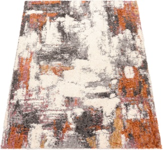 Paco Home Hochflor-Teppich »Vincenza 282«, rechteckig, samtweich und kuschelig, modernes Design, Used Look