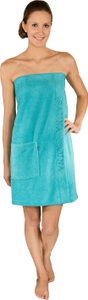 Wewo fashion, Wewo fashion Kilt »9534«, (1 St.), Saunakilt für Damen, mit Stickerei Sauna, Wewo fashion Kilt »9534«, (1 St.), Saunakilt für Damen, mit Klettverschluss & Stickerei Sauna