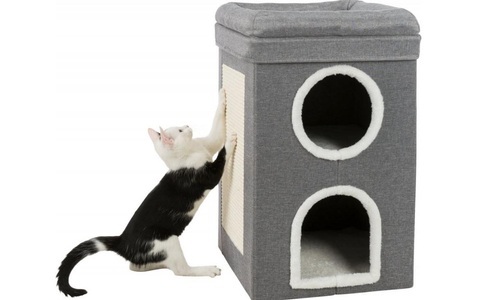 Trixie, Trixie - Kratzbaum Cat Tower Saul, Grau, TRIXIE Kratzbaum »Trixie Kratzbaum Cat Tower Saul«, hoch
