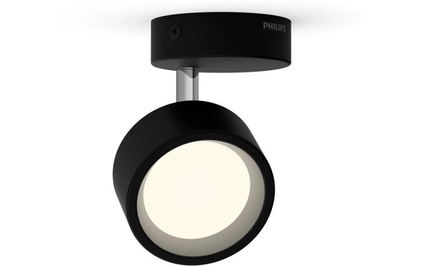 Philips, Philips Bracia LED-Deckenspot einflammig, schwarz, Philips Aufbauspot Bracia 1 x 5.5W 2700K Schwarz