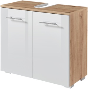 WELLTIME, welltime Waschbeckenunterschrank »Agostino«, Breite 65 cm, weiss glänzend, 