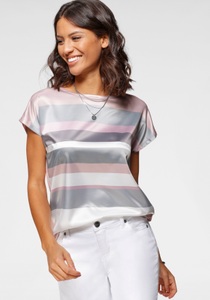 Laura Scott Blusenshirt, in modischem Streifen-Design