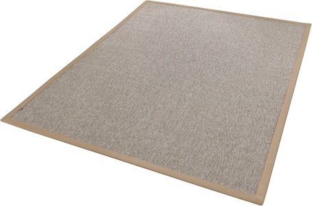 DEKOWE, Dekowe Teppichboden »NaturinoRipsS2 Sp«, rechteckig, Flachgewebe, Uni Farben, Sisal-Optik, In- und Outdoor geeignet, 