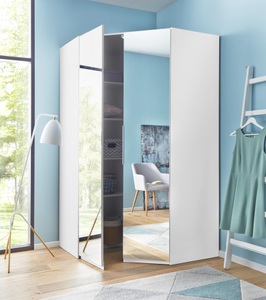 fresh to go, Fresh To Go Eckkleiderschrank »Level«, Wimex Eckkleiderschrank »Level by fresh to go«, mit Spiegeltüren