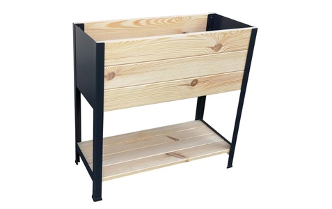 Innovesta, Innovesta Hochbeet Ribe 80CM, Innovesta Hochbeet Ribe Kiefer Braun | 80 × 35 × 80 cm | 69 l