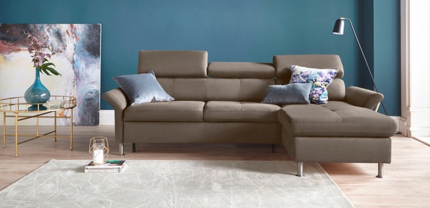 exxpo - sofa fashion Ecksofa, inkl. Kopf- bzw. Rückenverstellung, wahlweise mit Bettfunktion und Bettkasten