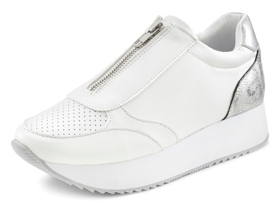 Lascana, LASCANA Sneaker, mit Plateausohle und vorderem Reissverschluss, 