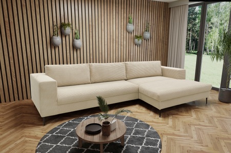 DOMO collection Ecksofa »Modica«, moderne Optik mit grosszügiger Recamière, auch in Cord