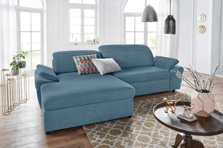 exxpo - sofa fashion, exxpo - sofa fashion Ecksofa, wahlweise mit Bettfunktion und Bettkasten, exxpo - sofa fashion Ecksofa »Kyoto, inkl. Kopfteil- und Armteilverstellung, hoher Sitzkomfort«, wahlweise mit Bettfunktion und Bettkasten, hochwertige Bezüge, L-Form
