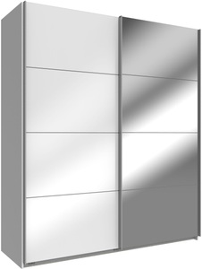 Wimex, Wimex Schwebetürenschrank »Easy«, mit Glas und Spiegel, Wimex Schwebetürenschrank »Easy«, mit Glas und Spiegel