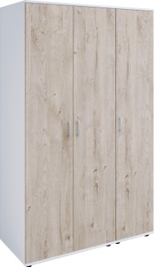 LÜTTENHÜTT, Lüttenhütt Kleiderschrank, Kleiderschrank mit 3 Drehtüren, innen 2 Wäschefächer, 3 Ausführungen, 