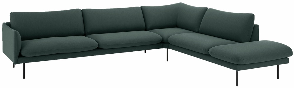 ANDAS, andas Ecksofa »Mavis«, mit Ottomane und losen Sitz- und Rückenkissen, skandinavischer Stil, 