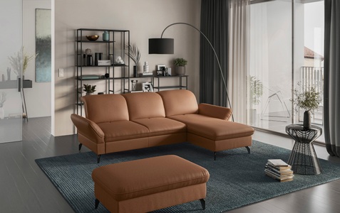 sit&more Ecksofa, Wahlweise mit Bett-, Kopfteil - und Armlehnfunktion, sowie Bettkasten